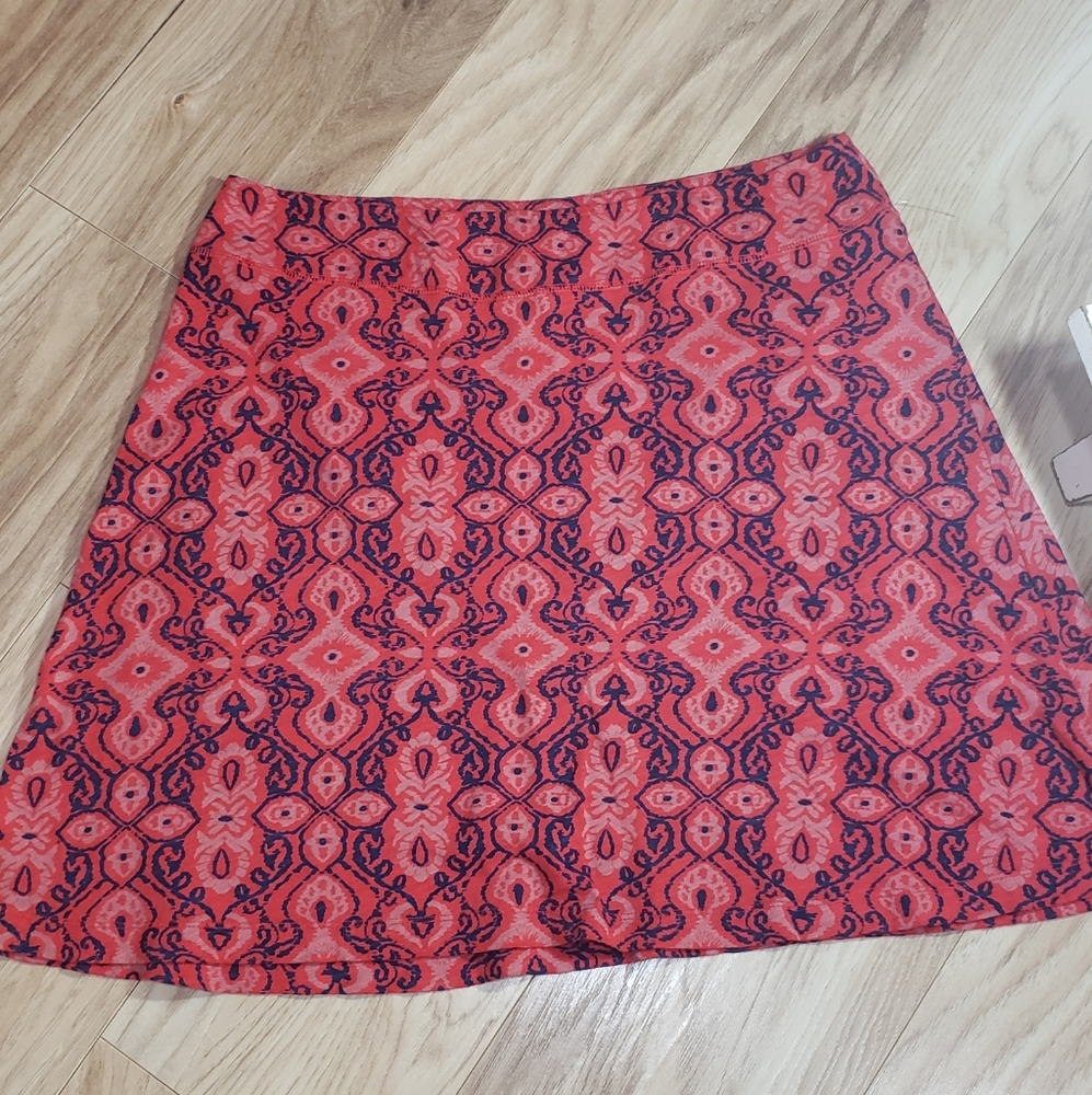 Red 100%cotton Skirt Fresh Produce USA,women Large,comfort Quality